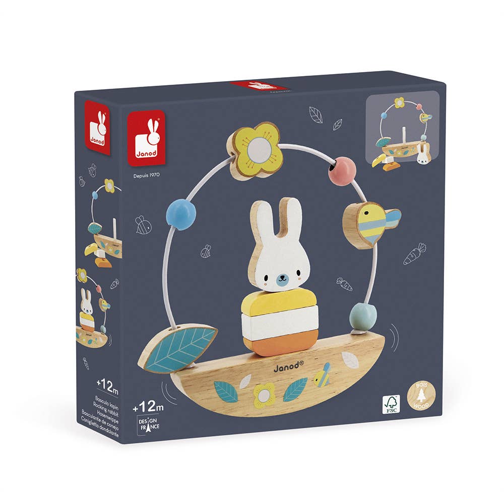 Bead Maze and Rocking Rabbit