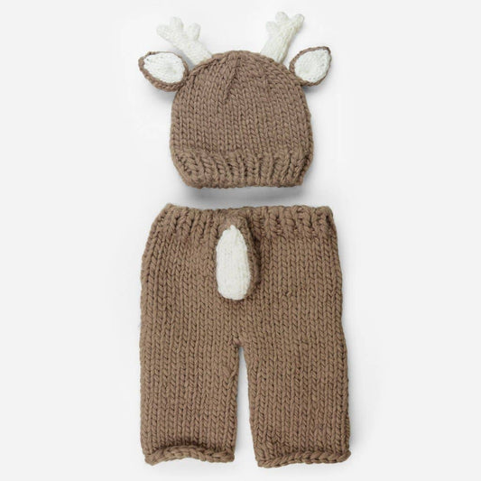 Newborn Set Deer Hat Pant Baby Shower Gift Outfit Costume