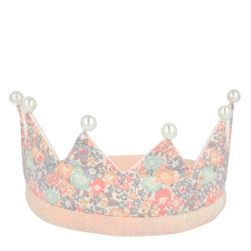 Floral and Pearl Party Crown