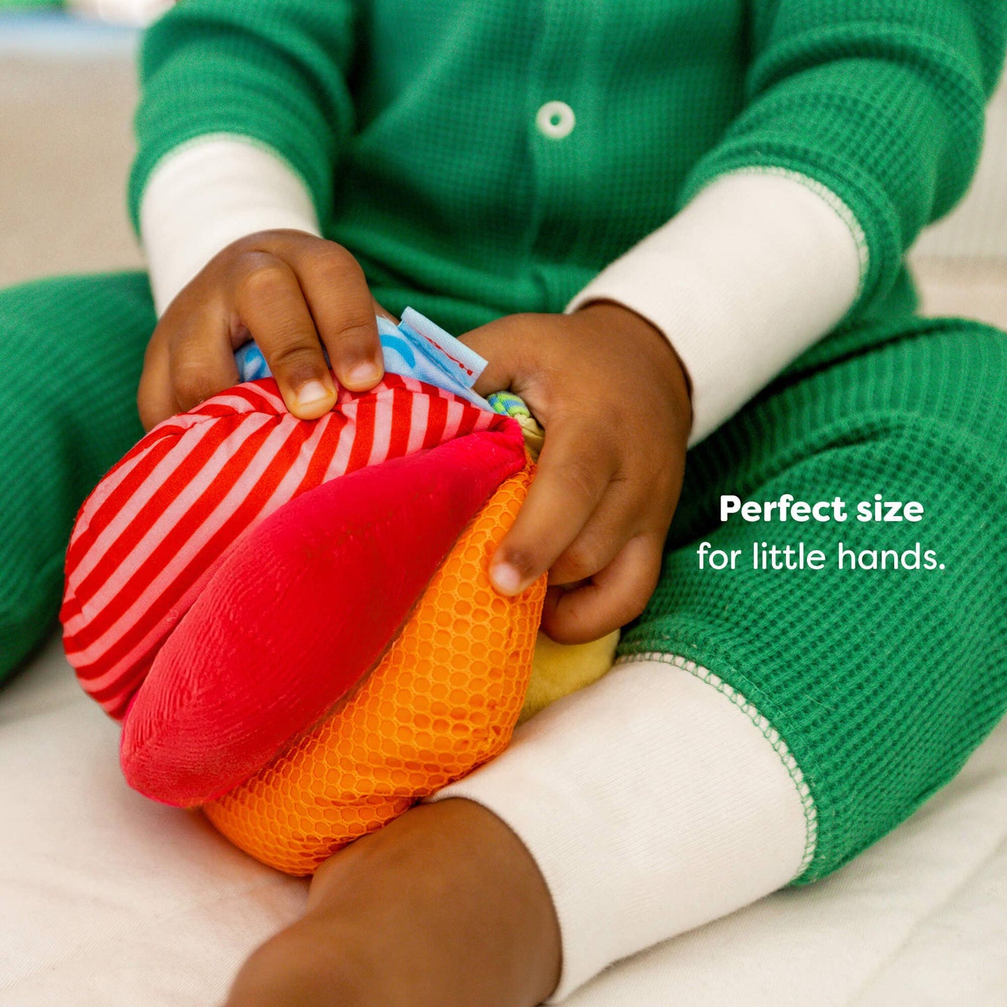 Rainbow Fabric Baby Ball