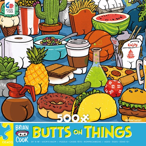 BUTTS ON THINGS - PUZZLE 500 PIECE