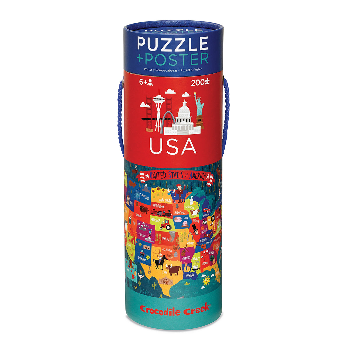 200-pc Puzzle + Poster/USA