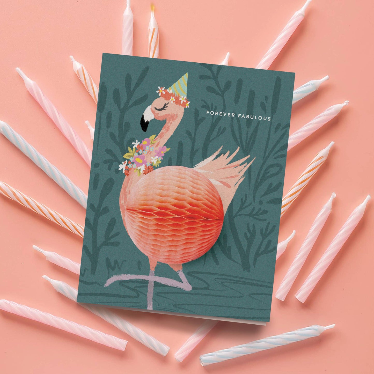 Pop-up Card - Flamingo Birthday