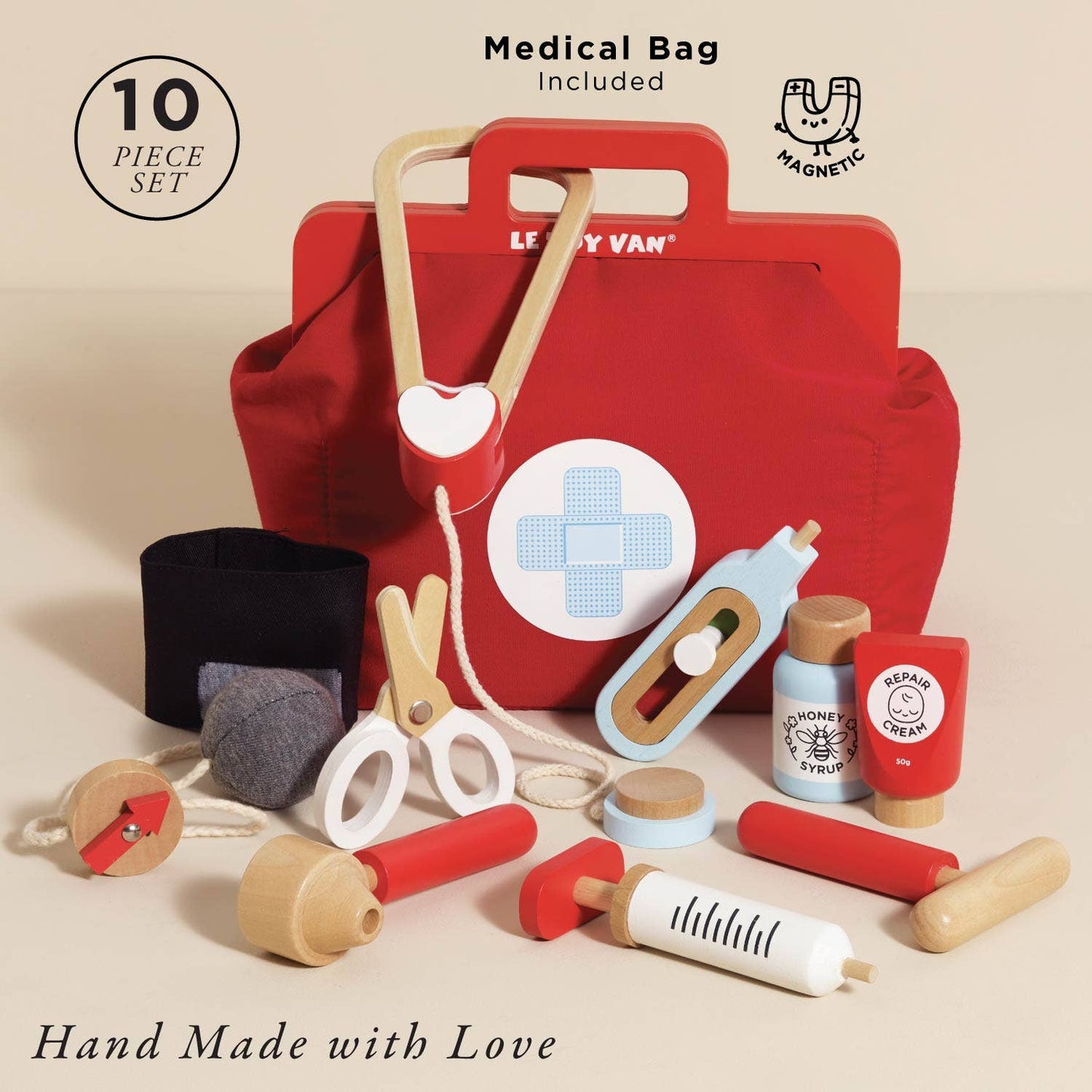 Vinatge Doctor Roleplay Wooden Kit