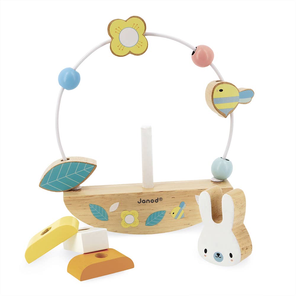 Bead Maze and Rocking Rabbit
