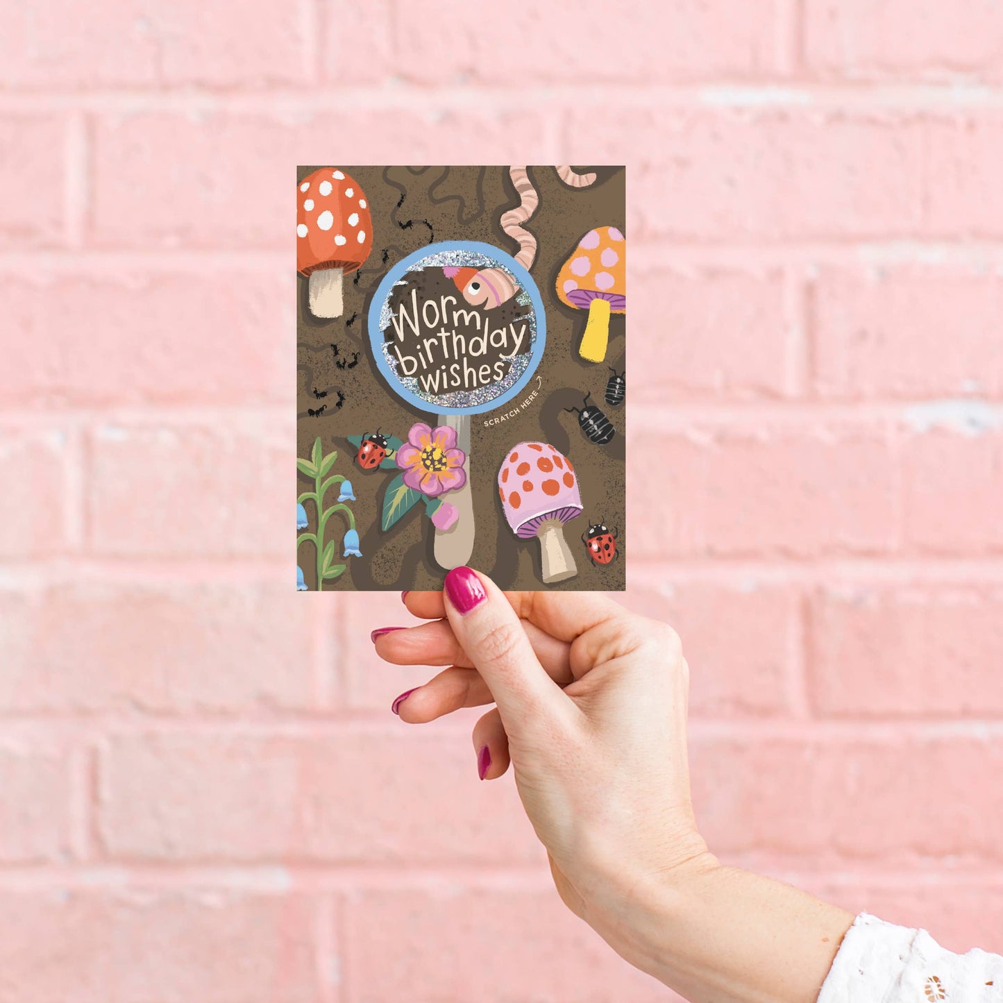 Scratch-off Card - Worm Wishes - Birthday