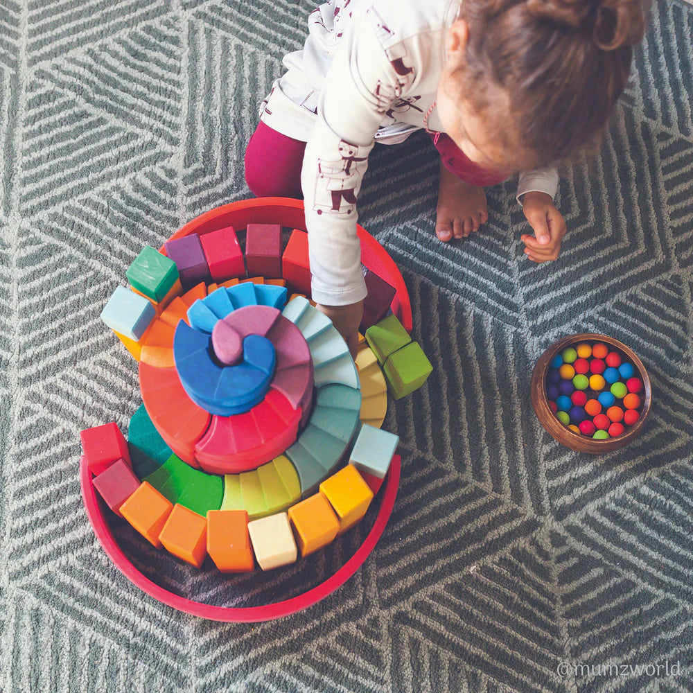 Grimm's Counterrotating Stepped Spiral