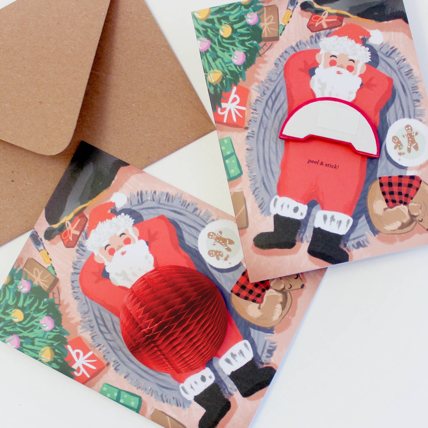 Pop-up Card - Santa Cookie Break - Holiday