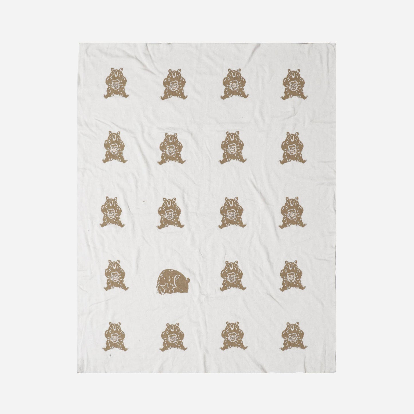 Blanket Honey Bear Organic Cotton Baby Decor Gift Spring: Brown