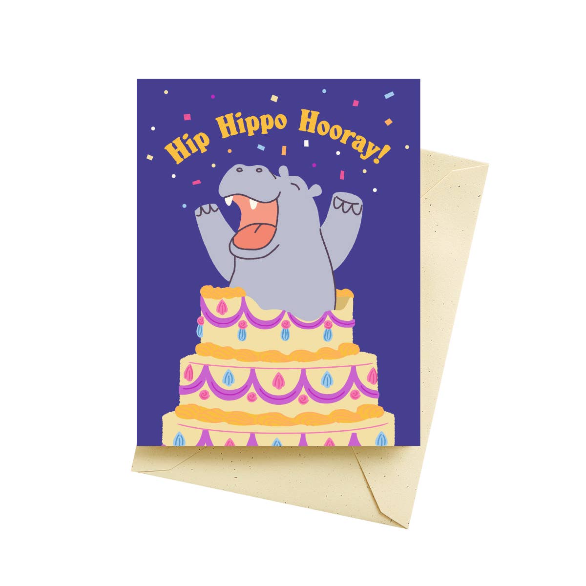 Hippo Hooray Birthday Cards