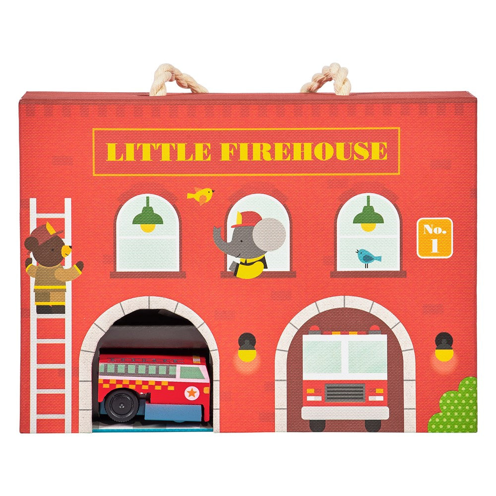 Fire House Wind up and Go Playset