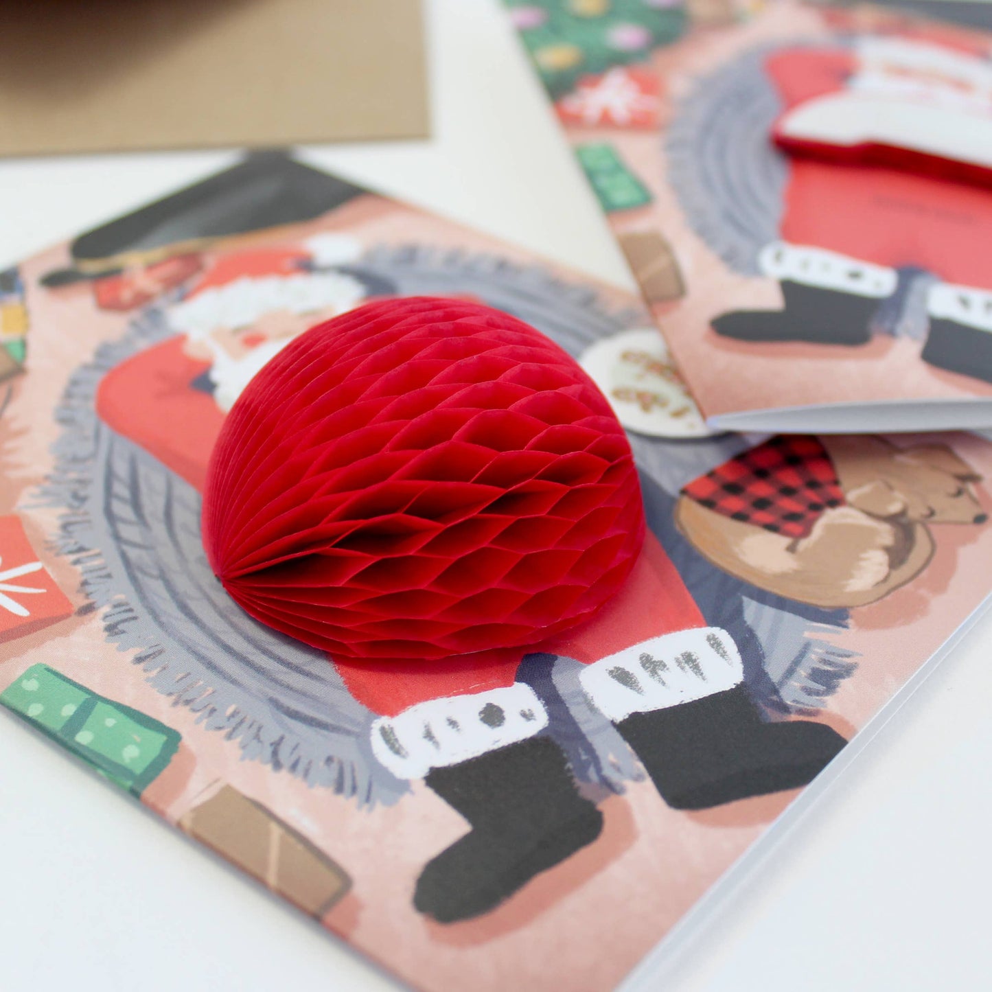 Pop-up Card - Santa Cookie Break - Holiday