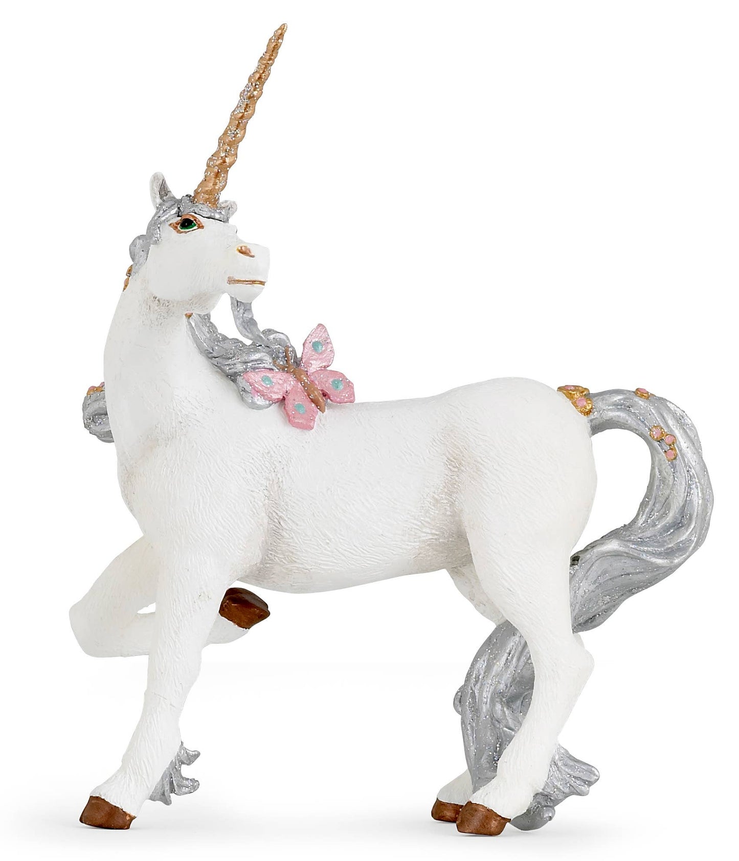 Silver Unicorn Figurine
