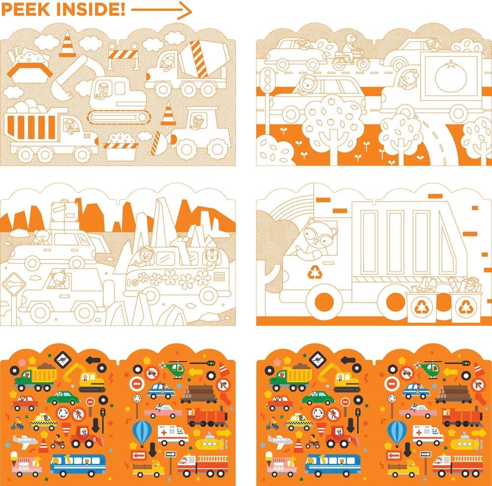 Vehicles Coloring Book - Petit Collage