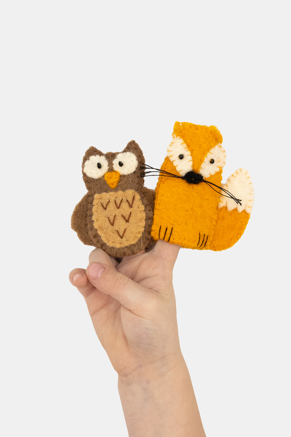 Finger Puppet - Owl and Fox Set