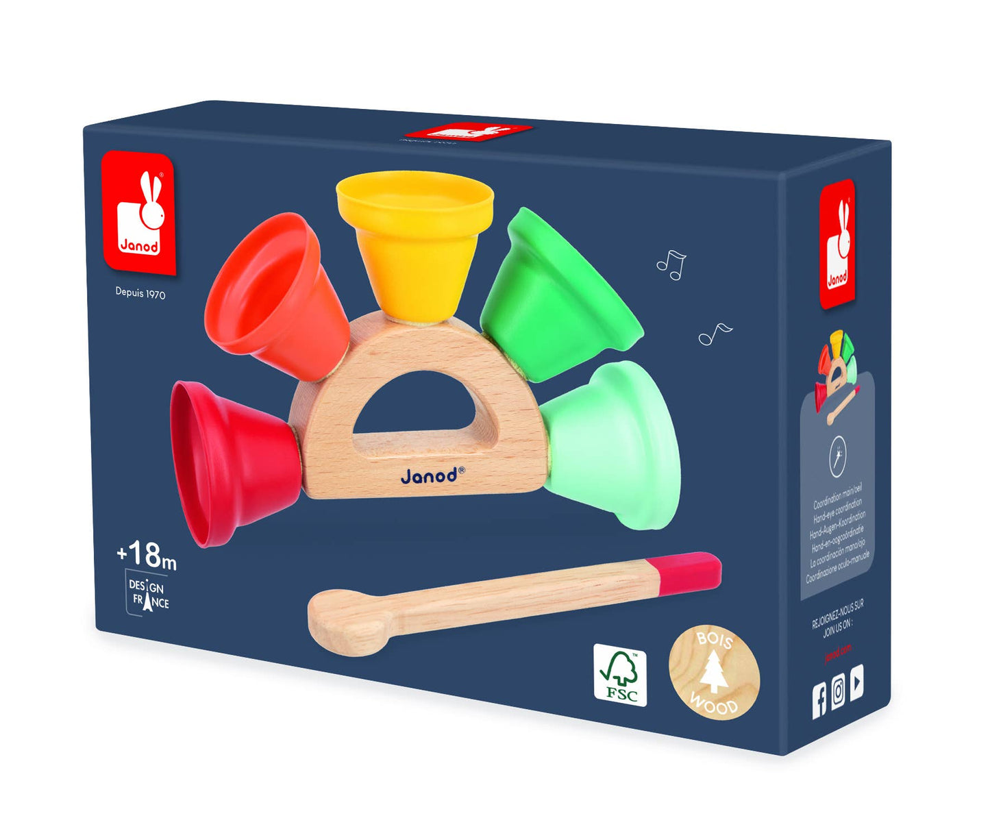 Gioia | Bells | Musical toy | Early learning | 18 months+