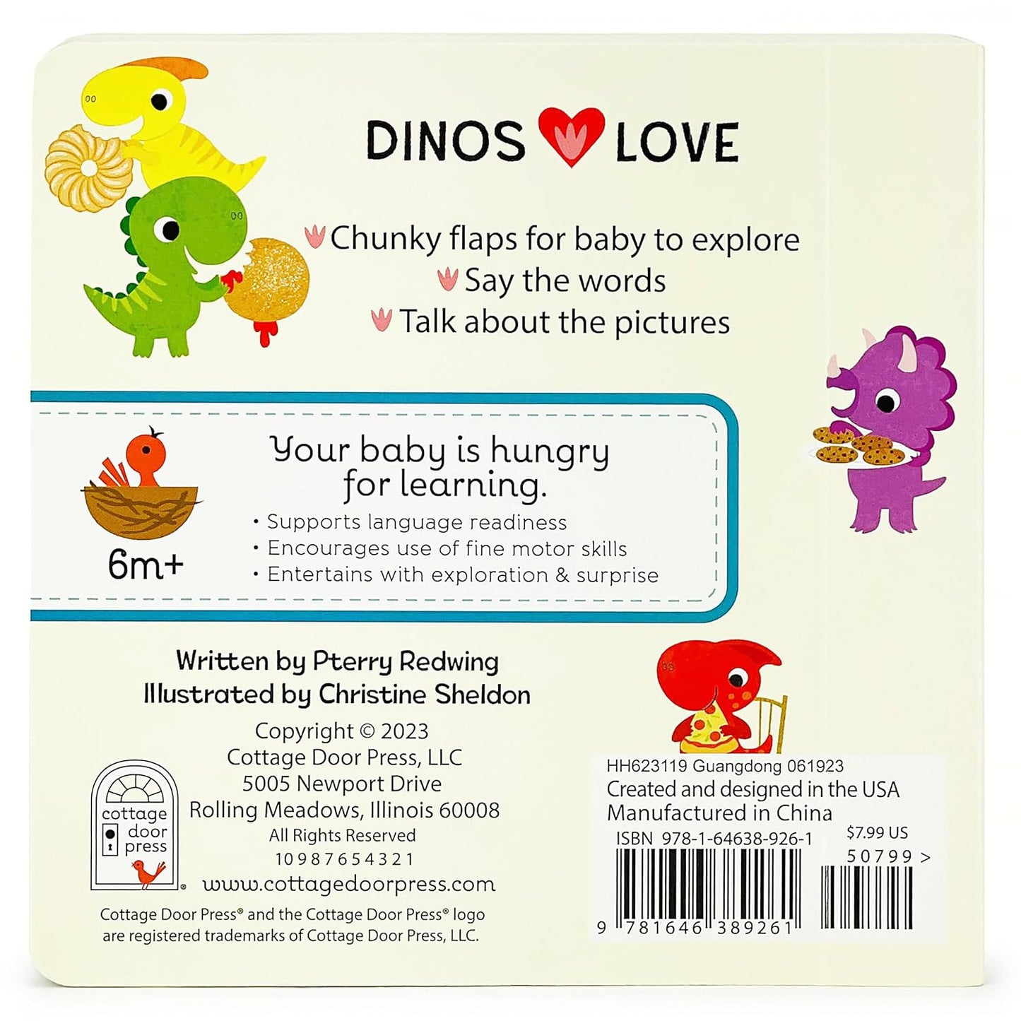 Dinos Love Donuts - A Foodie Lift-a-Flap Board Book