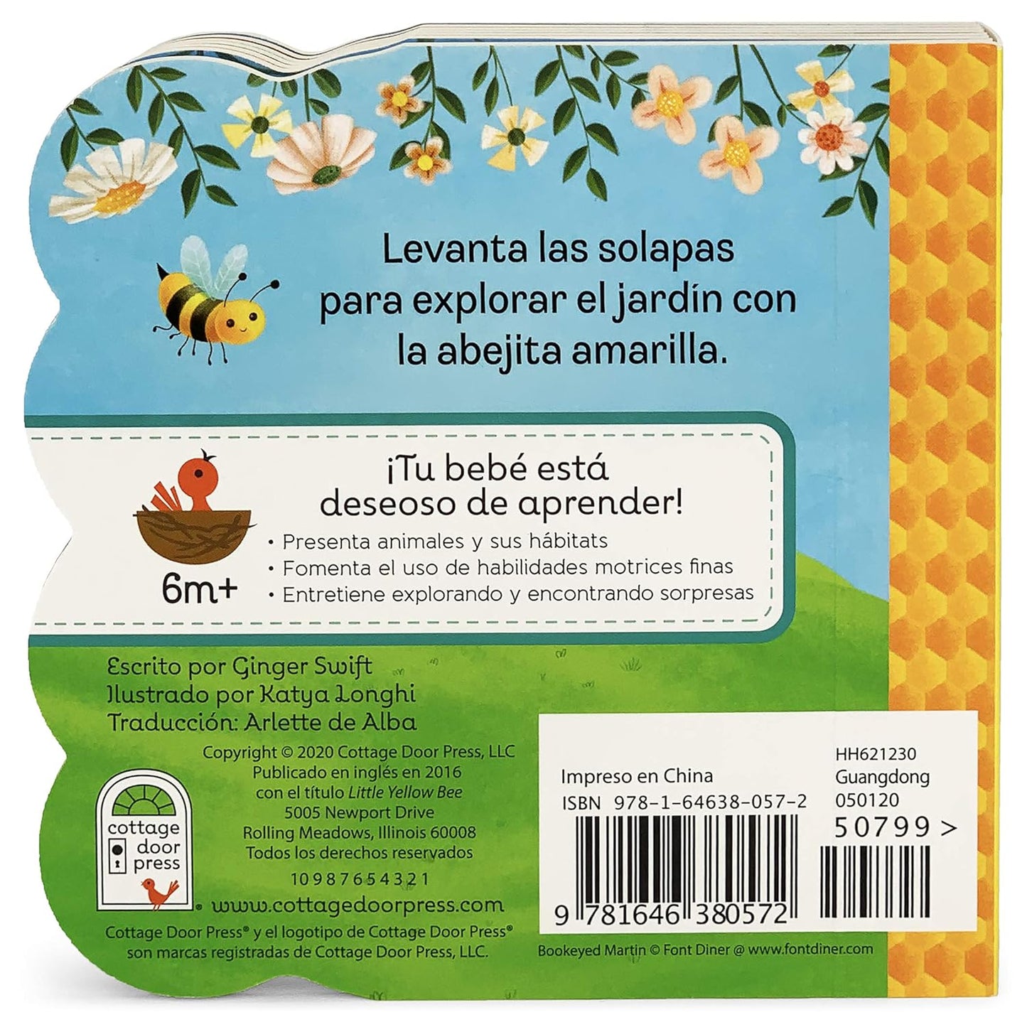 La abejita amarilla/ Little Yellow Bee (Chunky Lift-a-flap Board Book) (Spanish Edition)