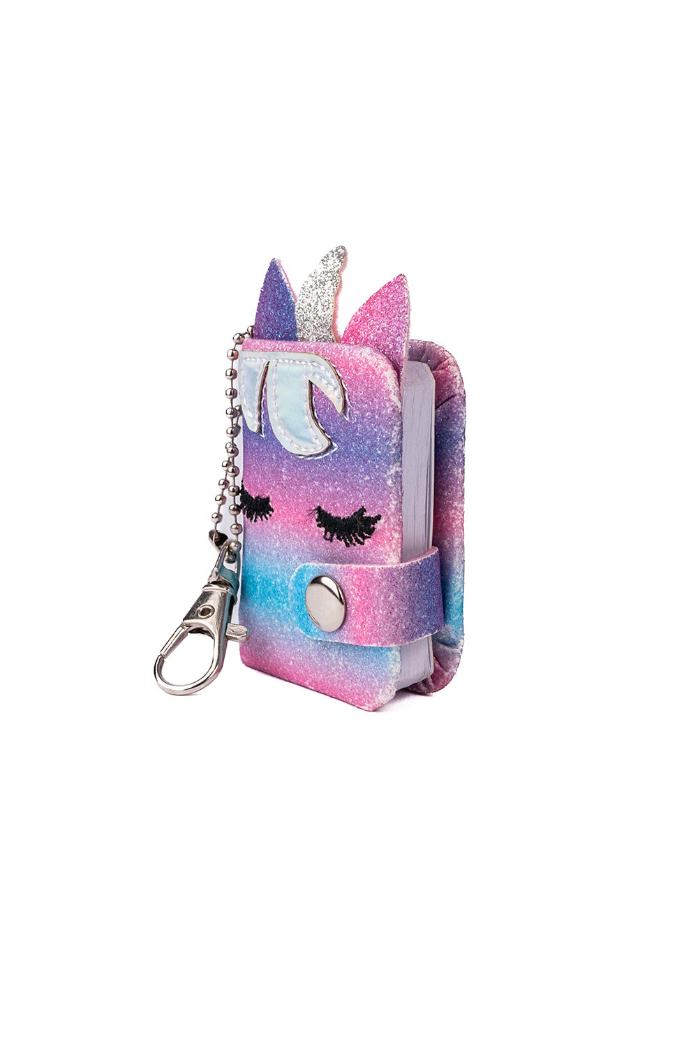 Mini Sparkly Friends Keychain Journal Cat/Unicorn