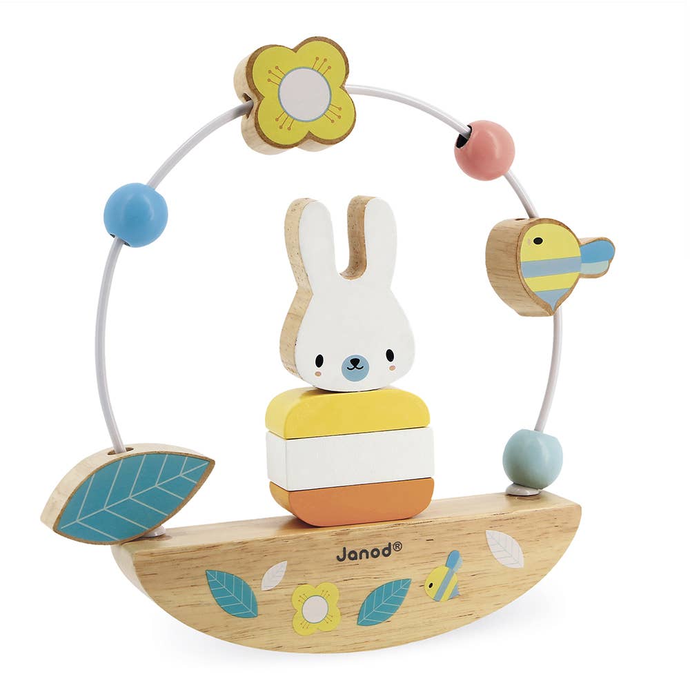 Bead Maze and Rocking Rabbit