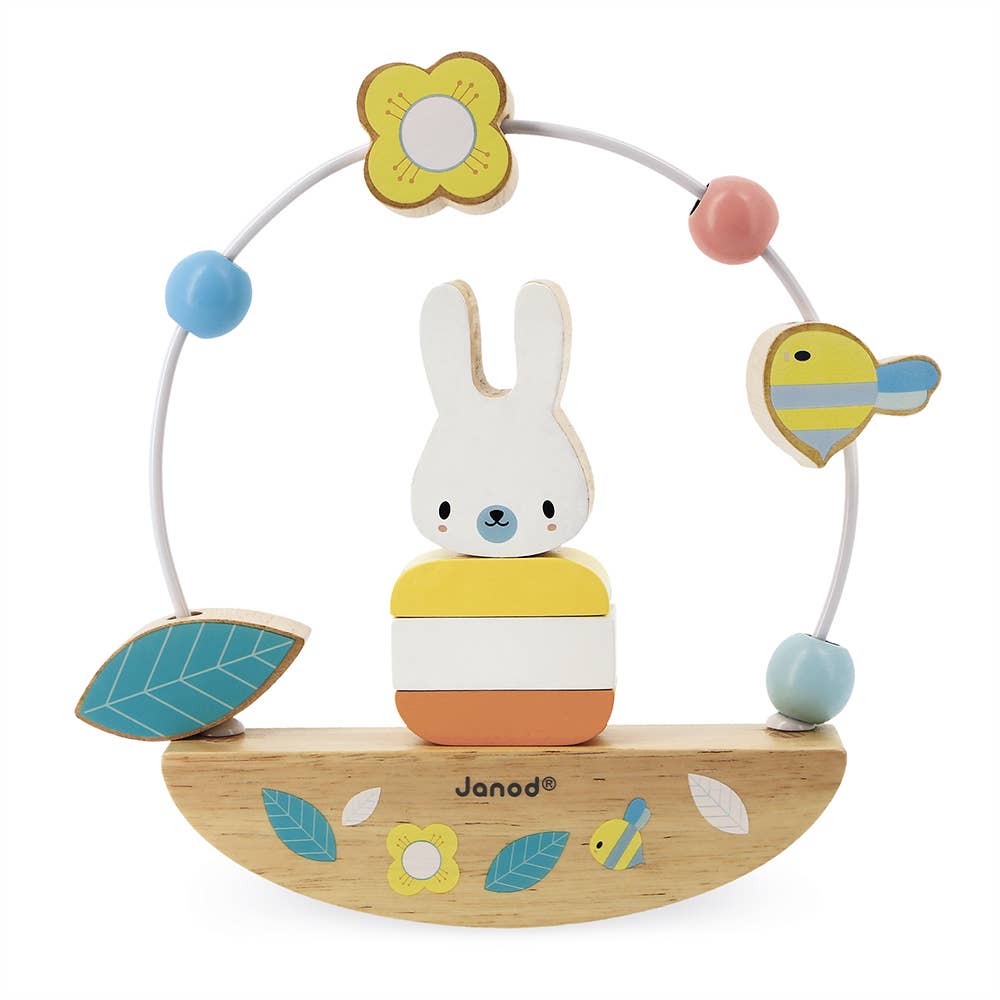 Bead Maze and Rocking Rabbit
