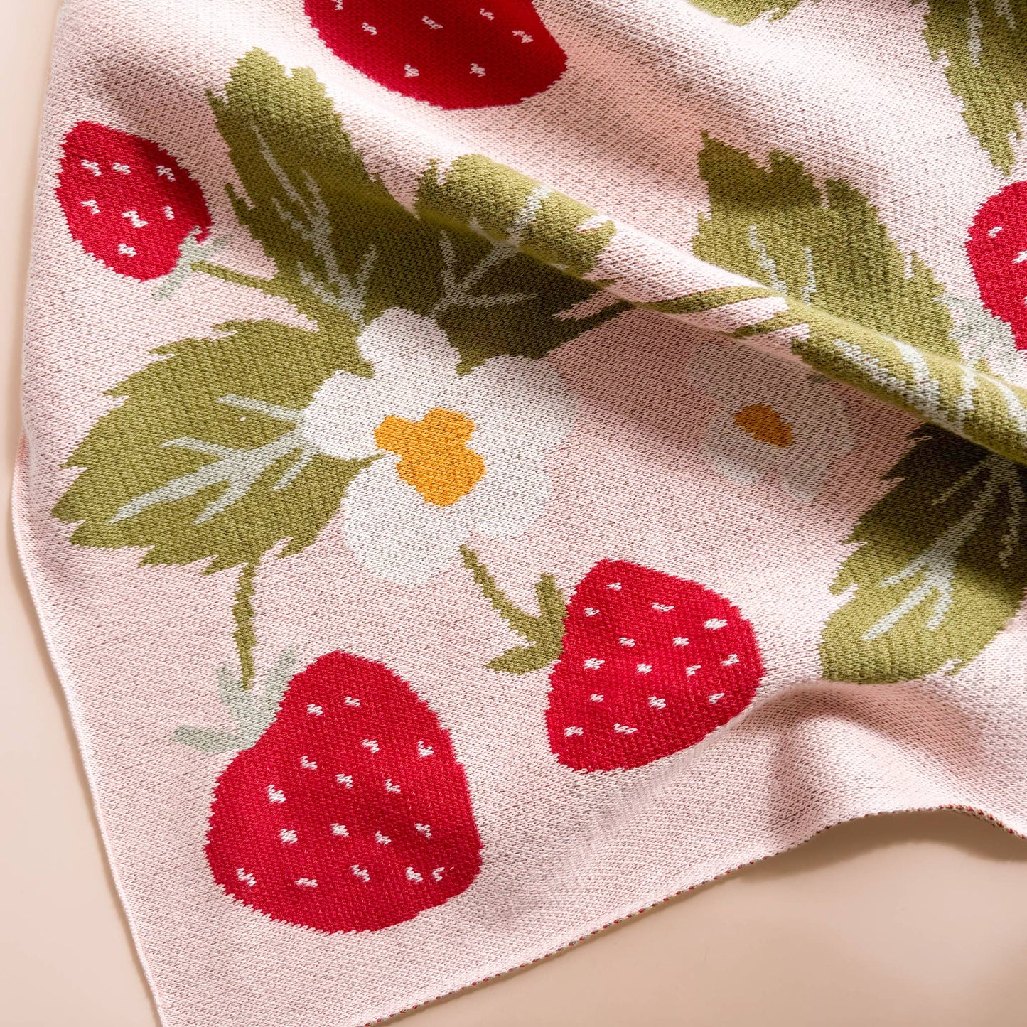 Strawberry Bunny Organic Blanket