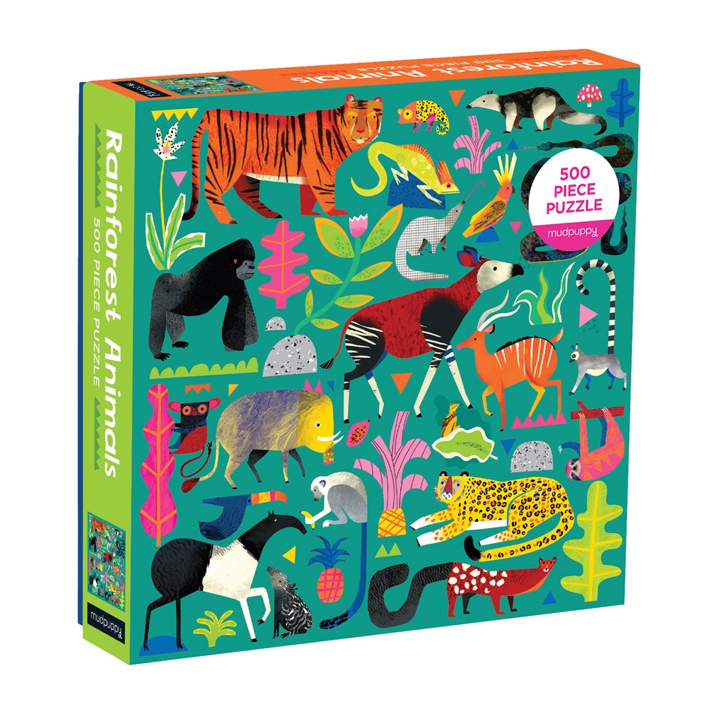 Rainforest Animals, 500 Piece Puzzle