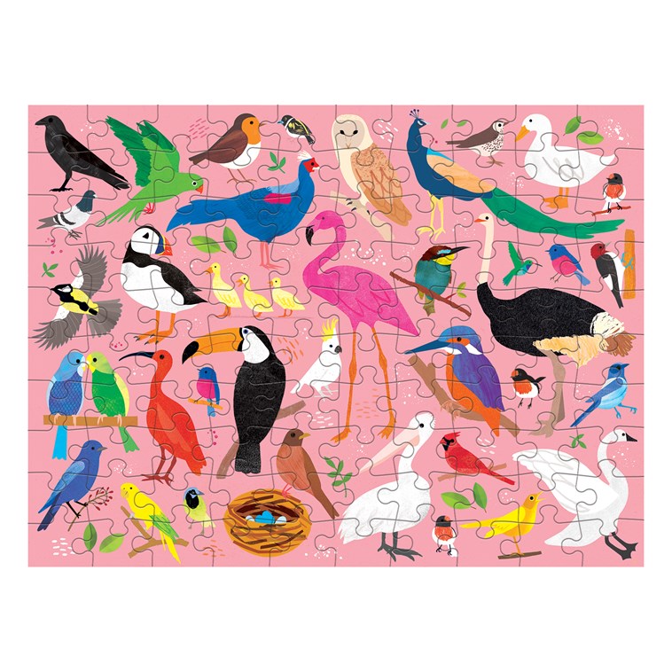 Birds and Bugs Double Sided Puzzle