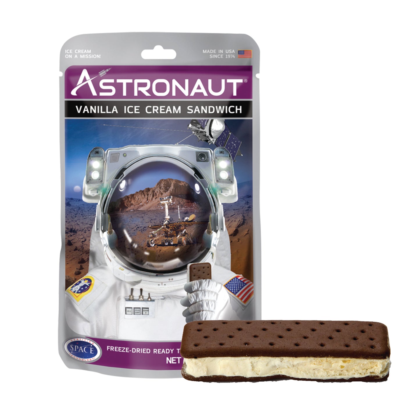Astronaut Vanilla Ice Cream Sandwiches