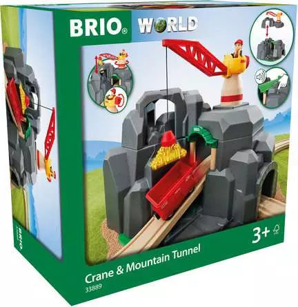 BRIO Crane & Mountain Tunnel
