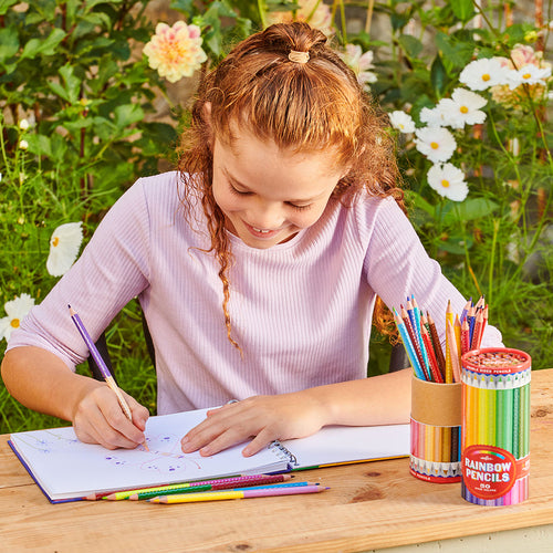 Rainbow 25 Double-Sided Pencils pack