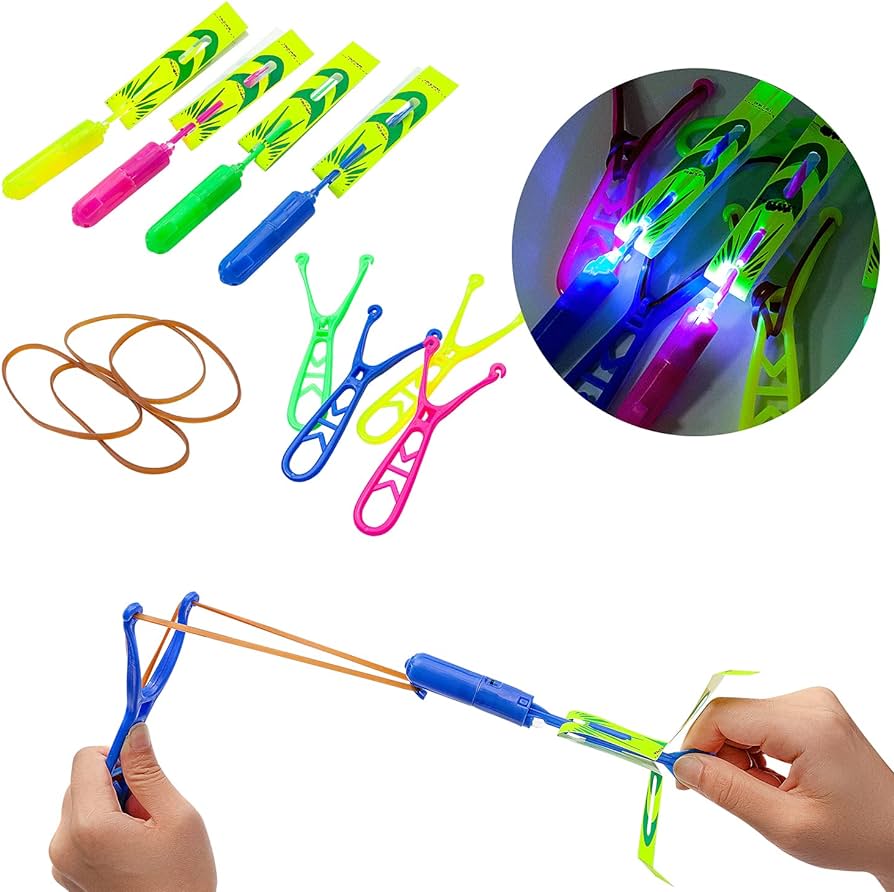 LED Slingshot Helicopter