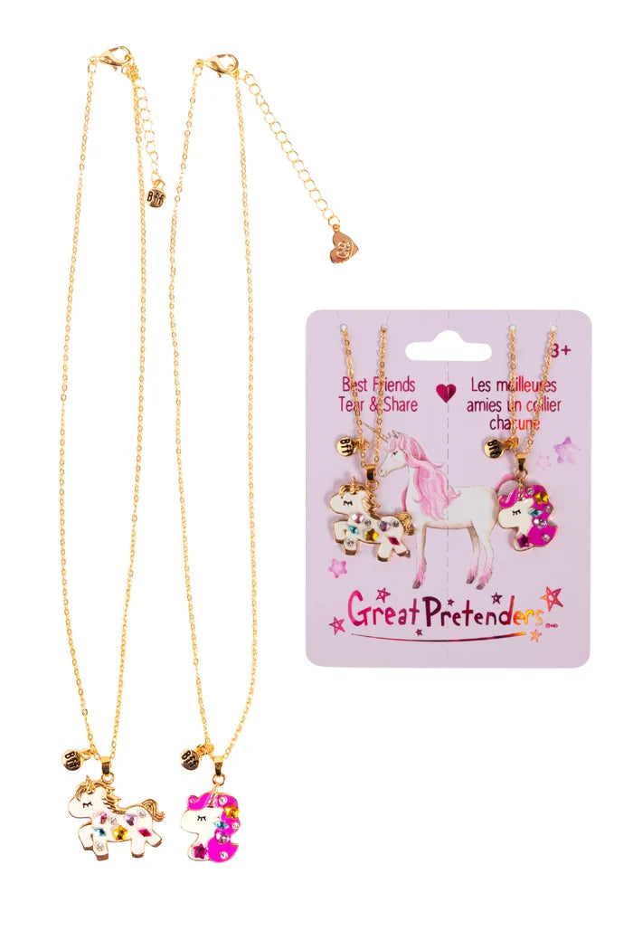 Tear & Share Necklaces: Bejewelled Unicorns