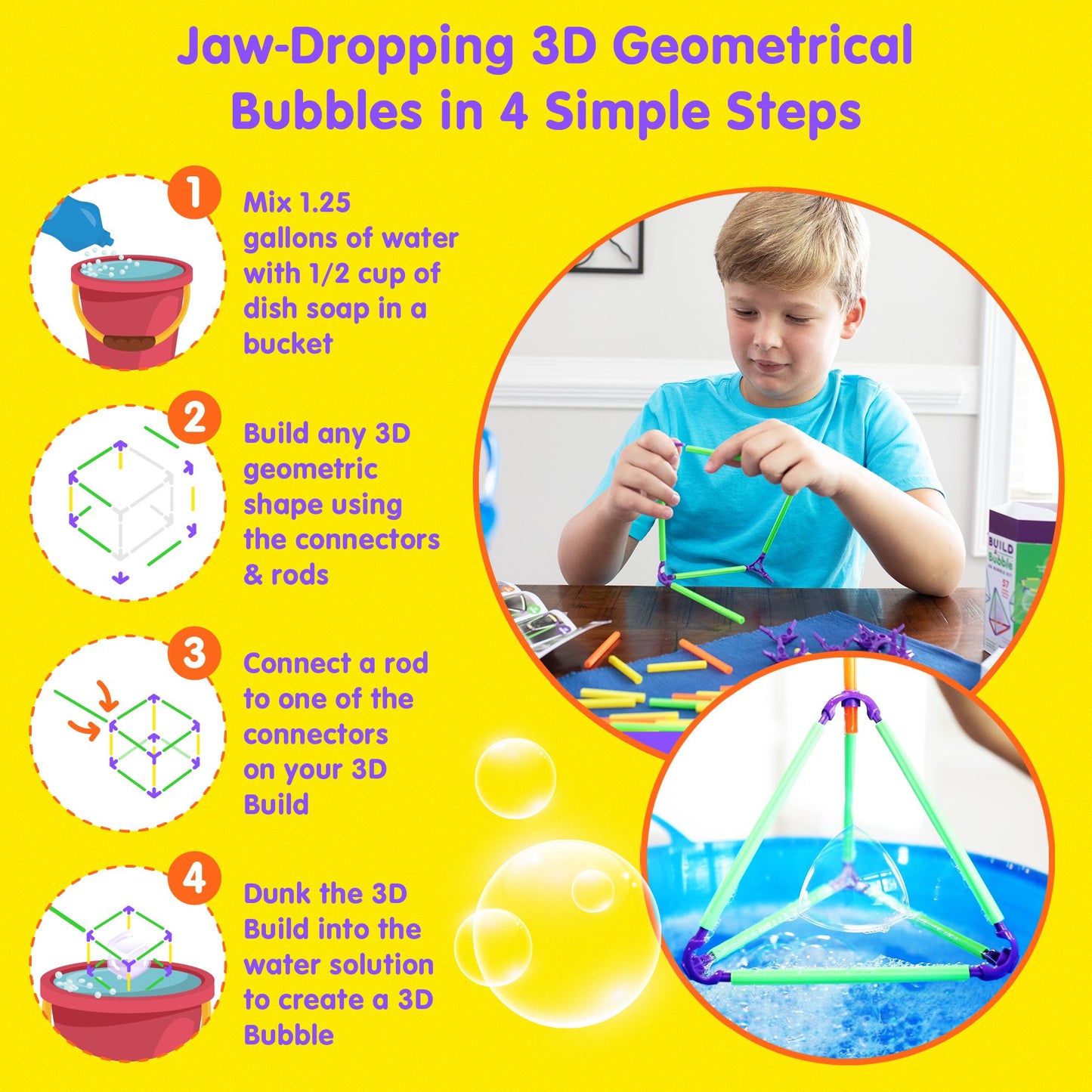 Build A Bubble 3D Bubble Kit