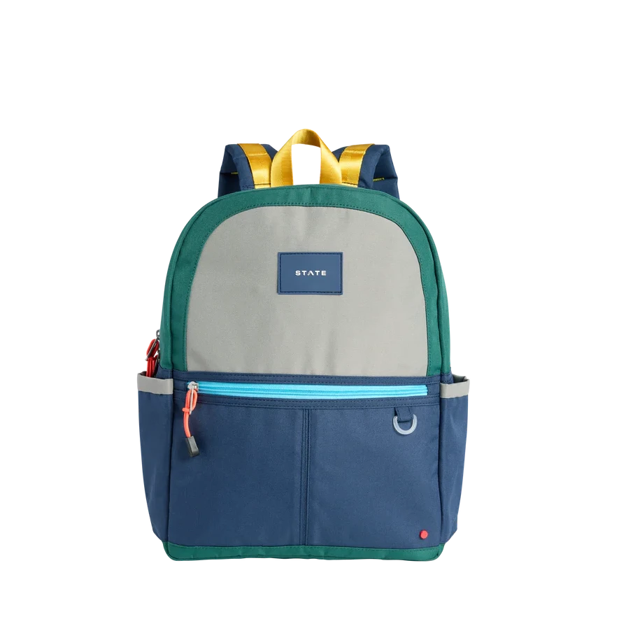 Kane Backpack, Green and Navy