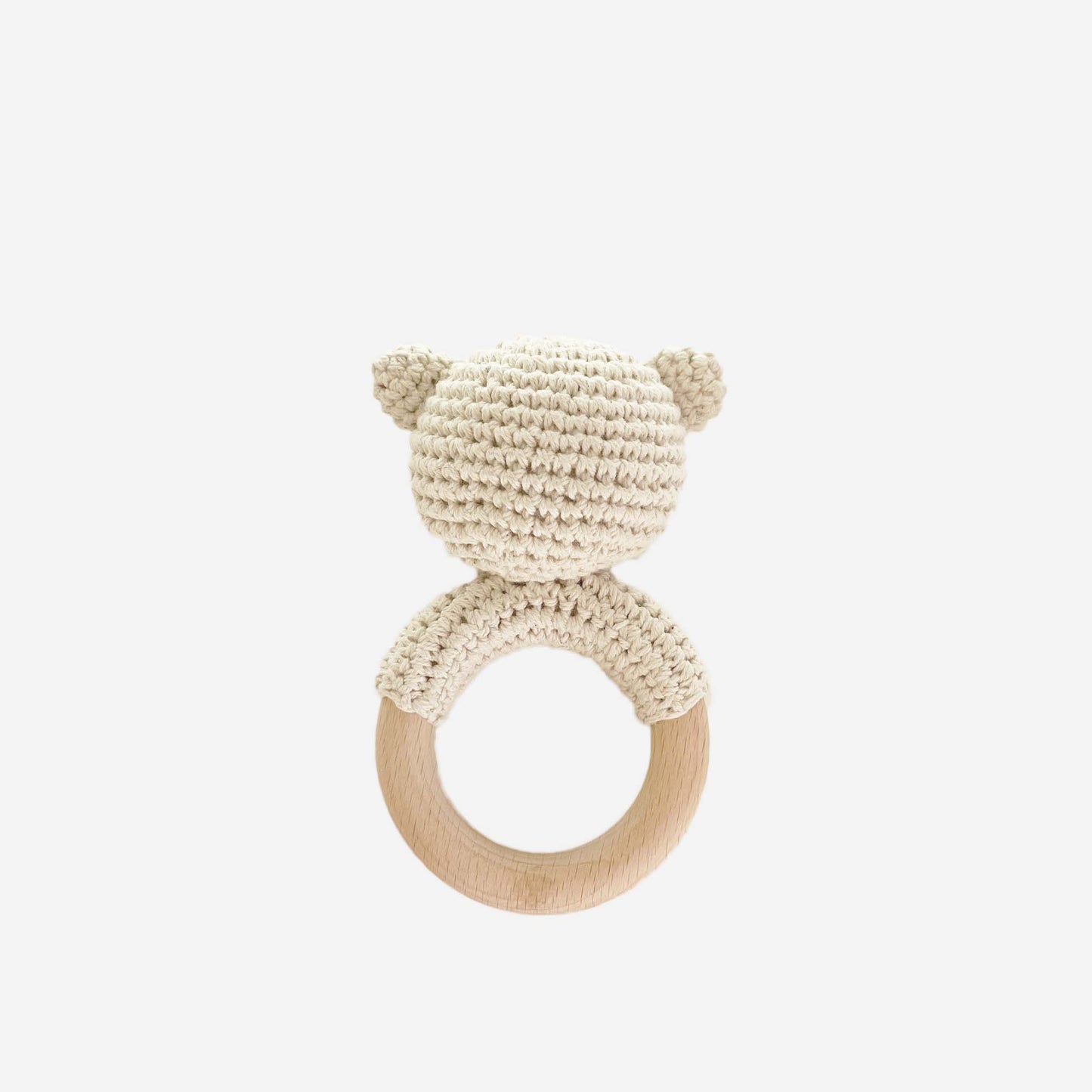 Bear Cotton Crochet Rattle