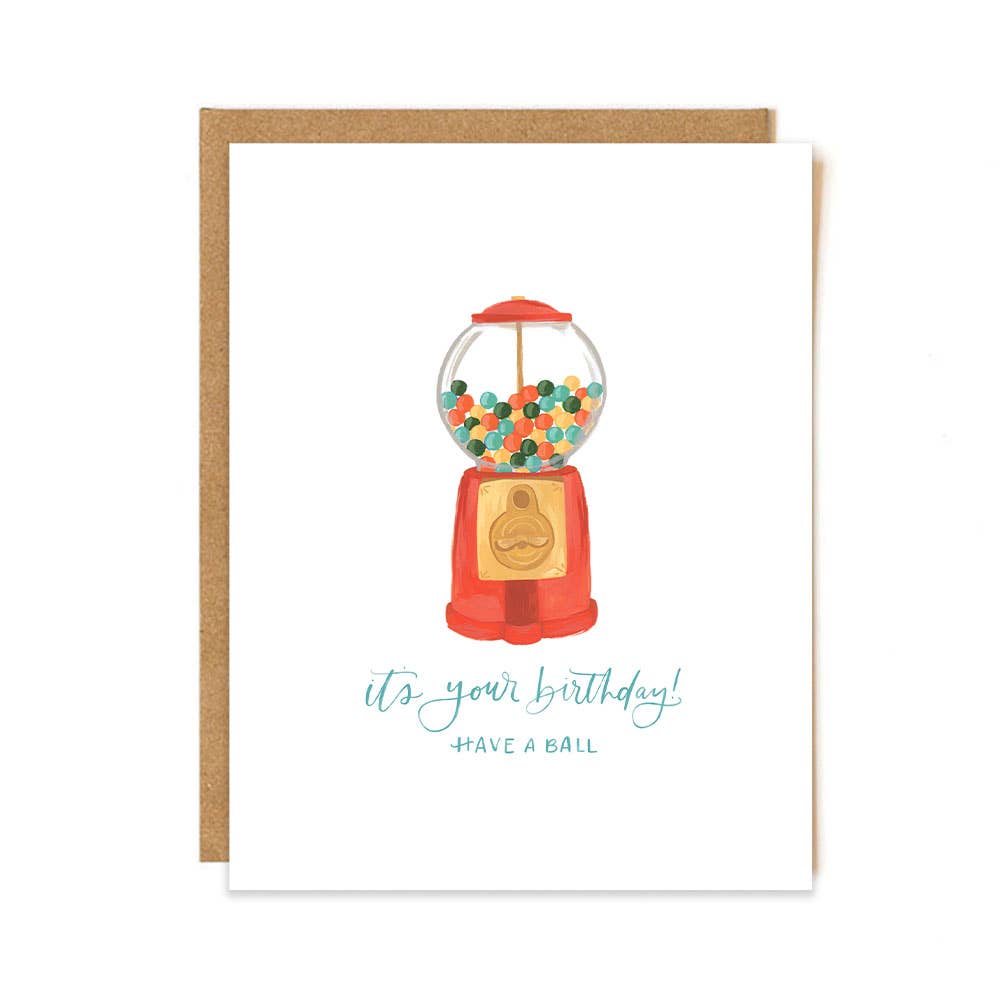 Gumball Birthday Greeting Card