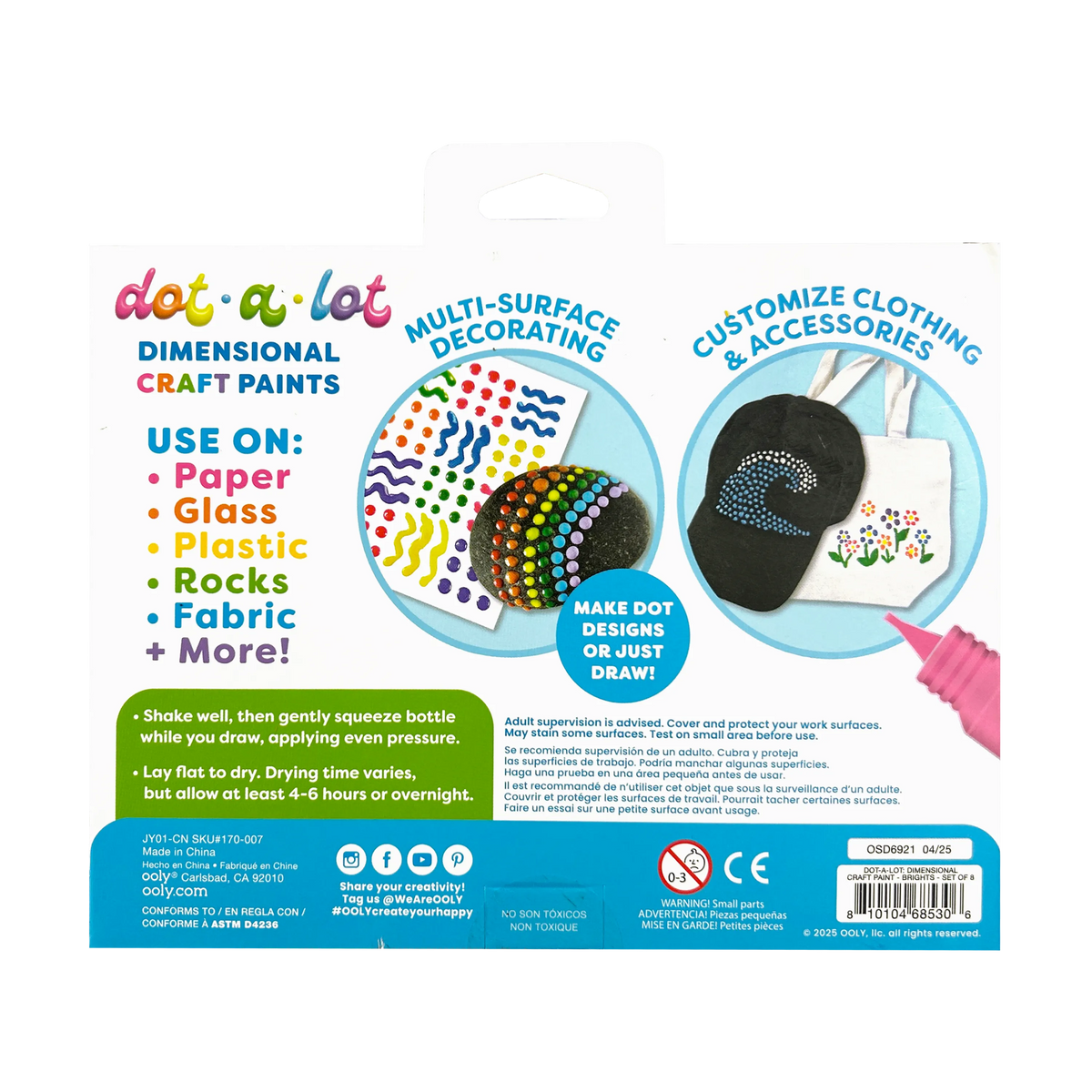 Dot-A-Lot Dimensional Craft Paint - Bright