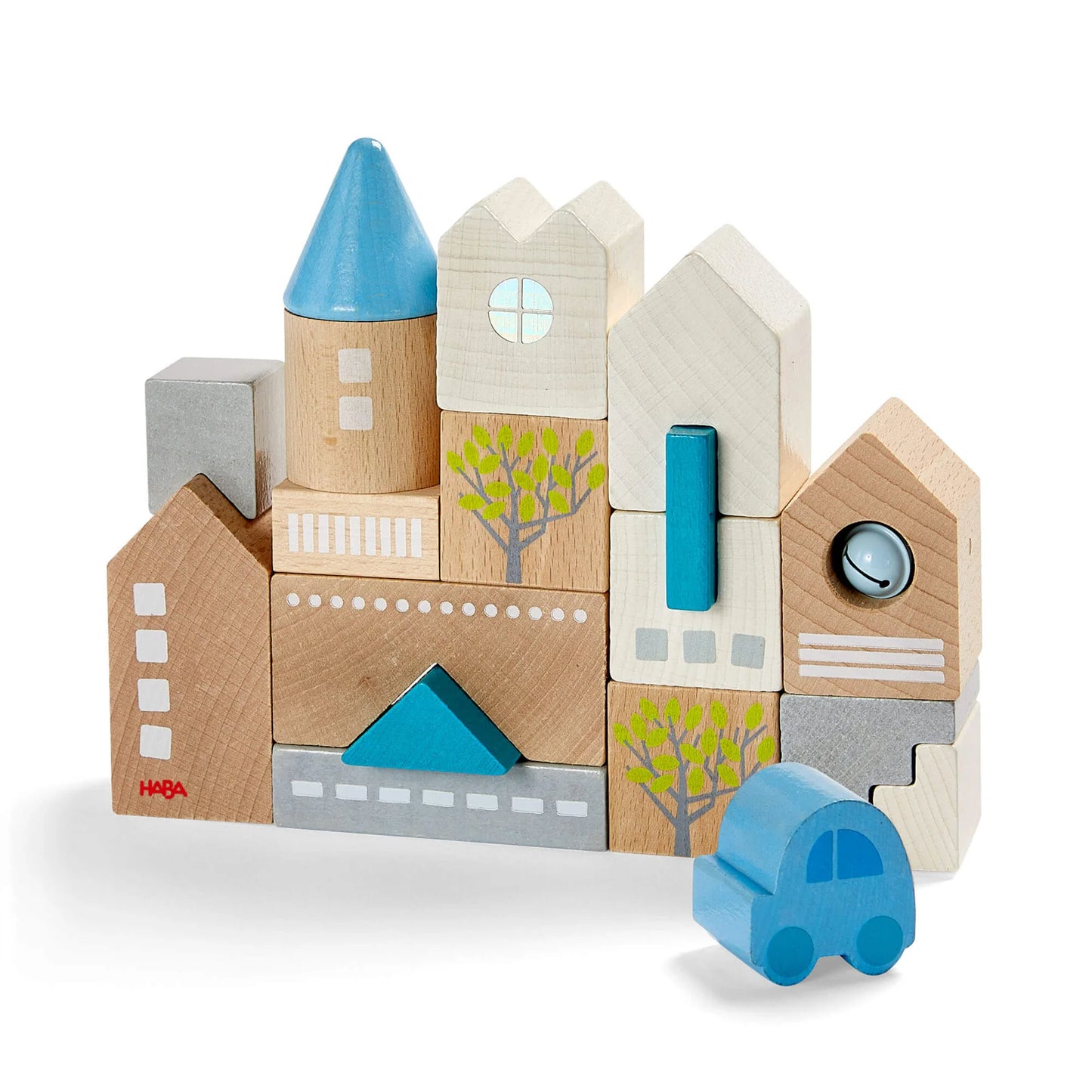 HABA 18 Piece Wooden Building Blocks