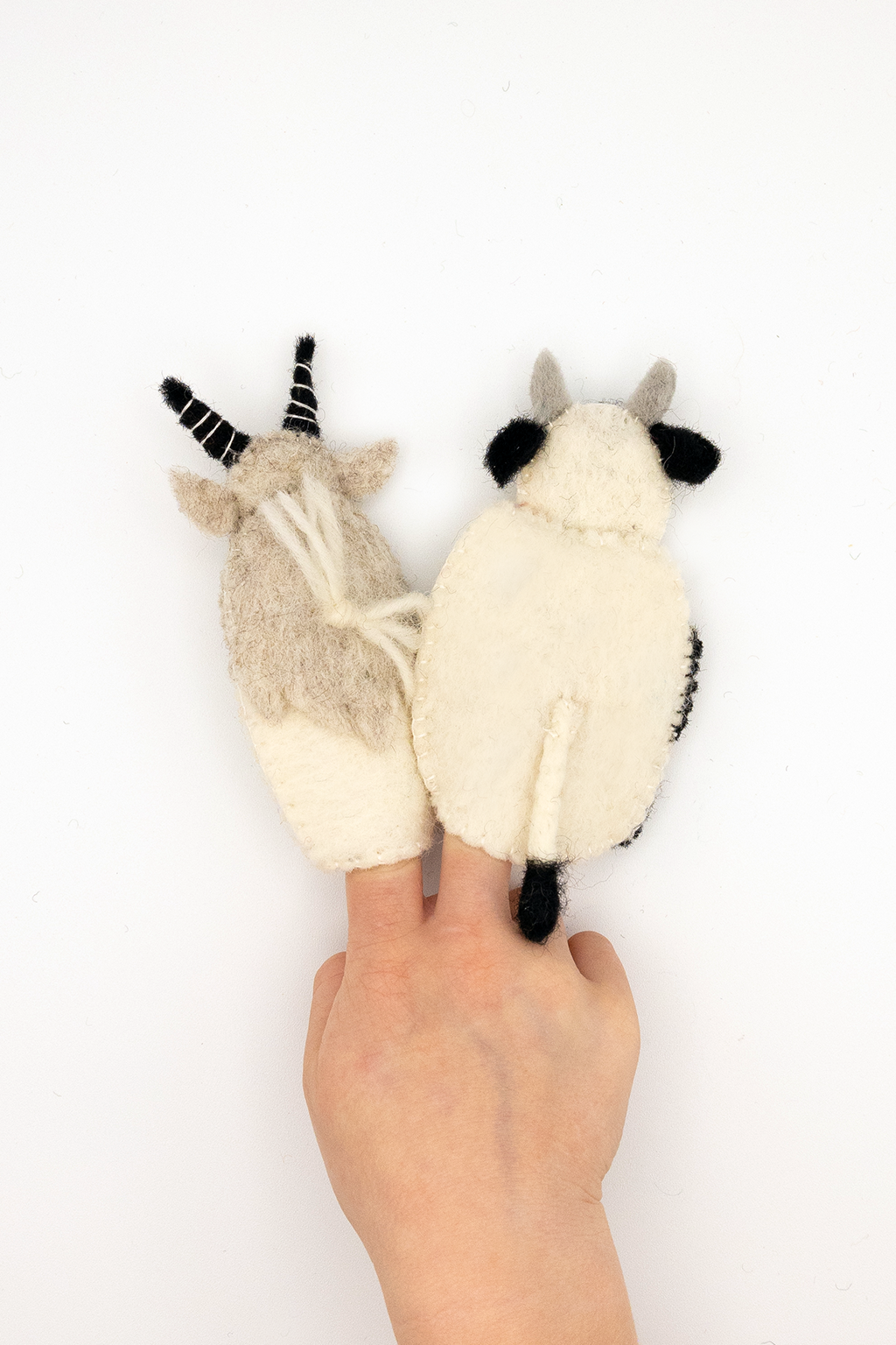 Finger Puppet - Cow and Goat Set (Farm animals)