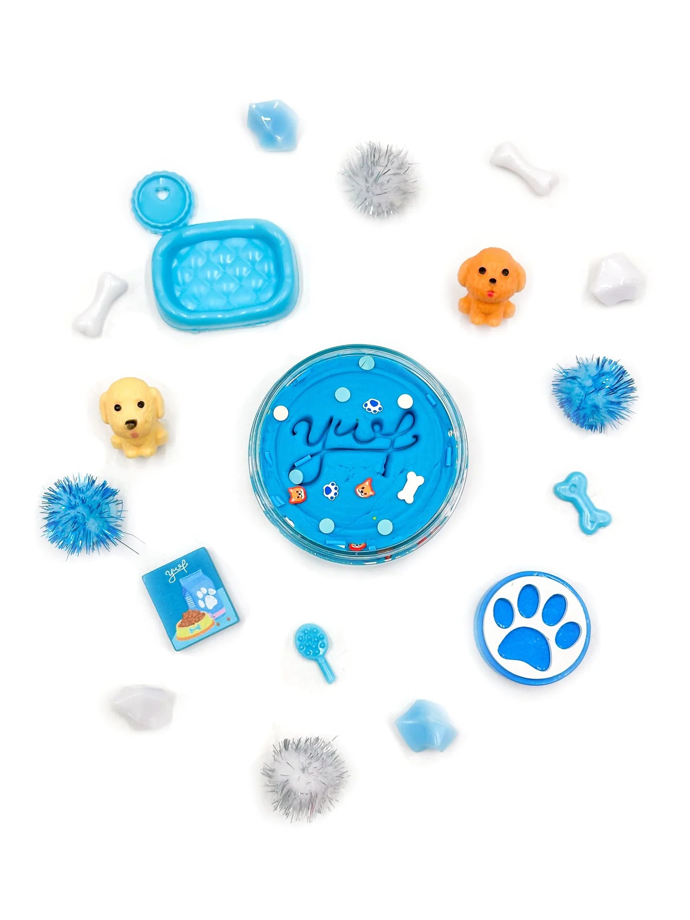 Grab and Go Dough Jar: Blue Pet Shop