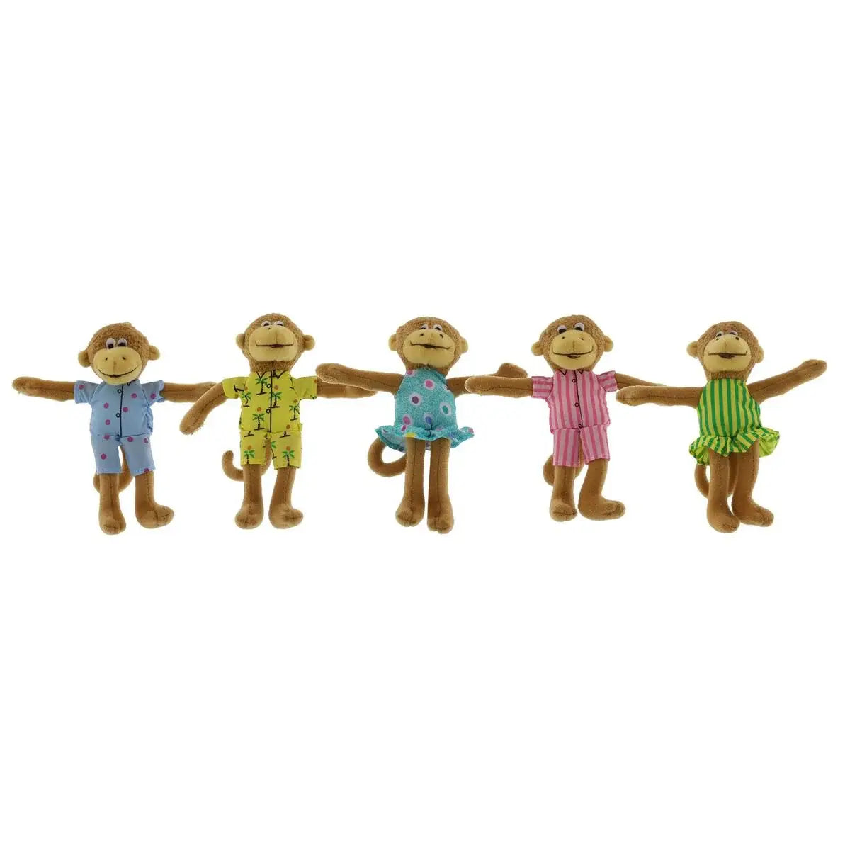 Five Little Monkeys Finger Puppet Playset