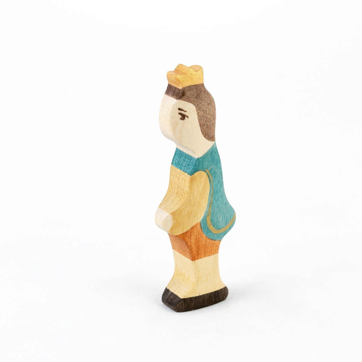 Waldorf Wooden Prince and Princess Figures: Light/blue