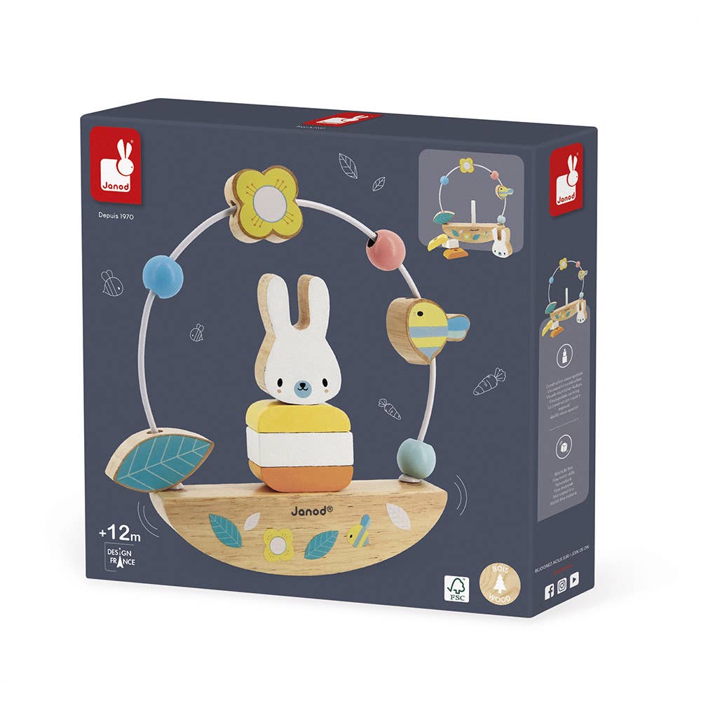 Bead Maze and Rocking Rabbit