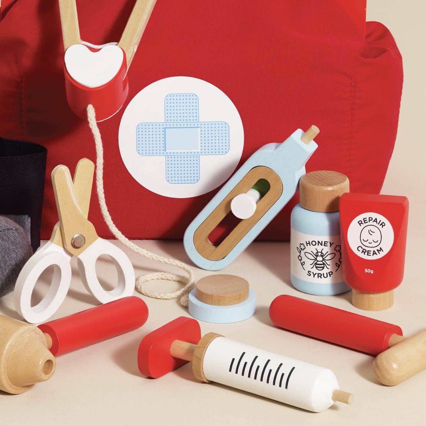 Vinatge Doctor Roleplay Wooden Kit