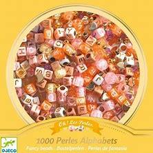 Alphabet Beads, Gold