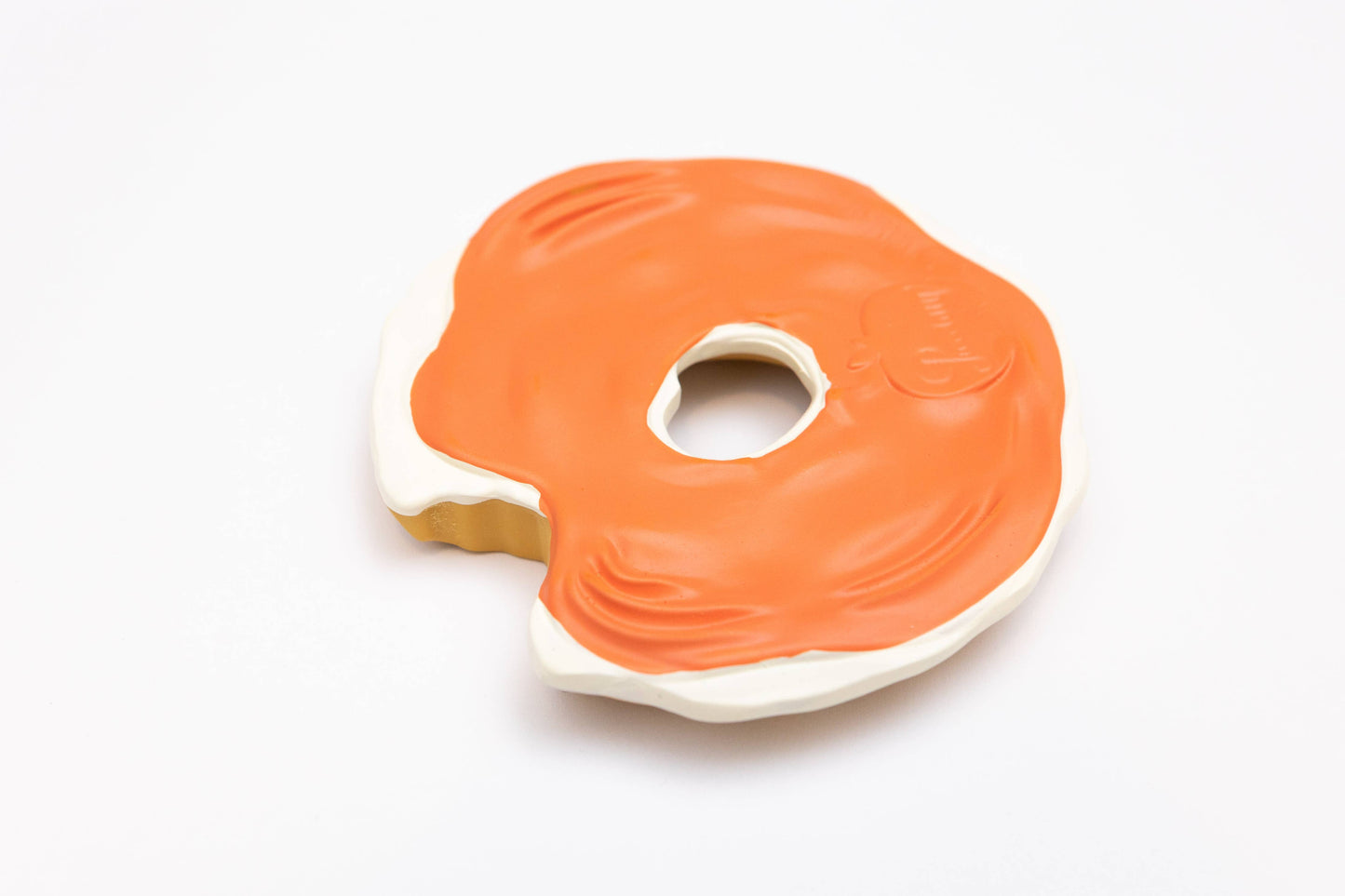 Olmo inspired Lox Bagel Natural Rubber Baby Teether