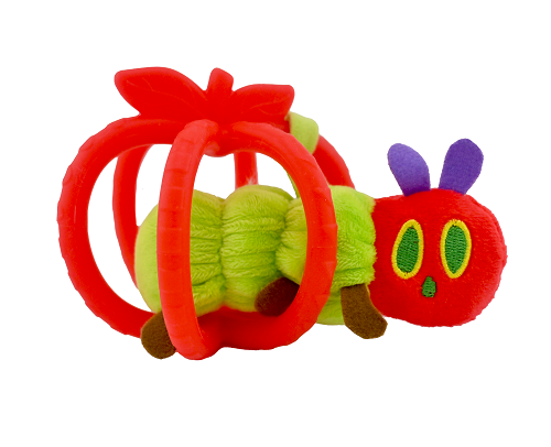 Very Hungry Caterpillar Silicone Apple & Plush Rattle Set