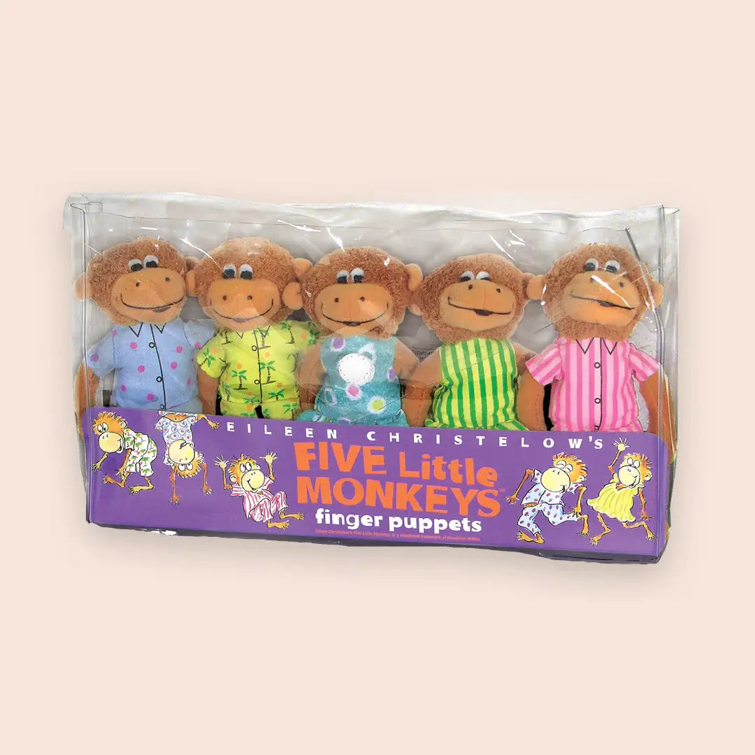 Five Little Monkeys Finger Puppet Playset