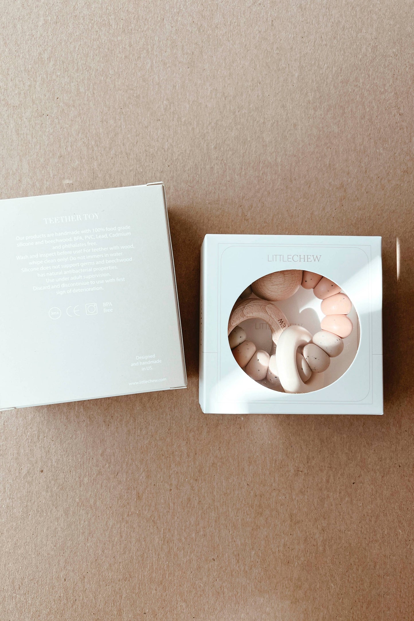 Freezer Teether - Twist | Speckled Chai